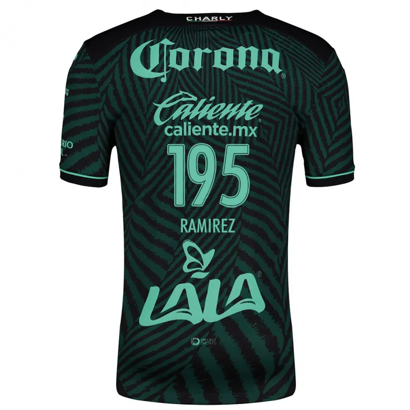Danxen Homem Camisola Jesús Ramírez #195 Preto Verde Alternativa 2024/25 Camisa