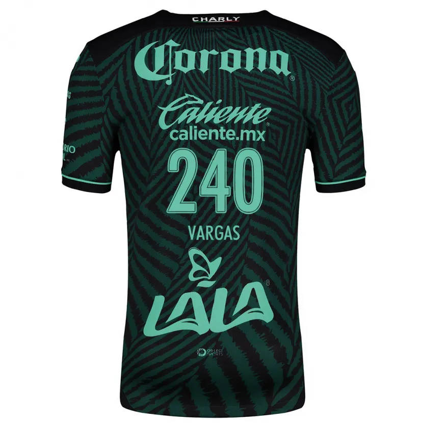 Danxen Homem Camisola Diego Vargas #240 Preto Verde Alternativa 2024/25 Camisa