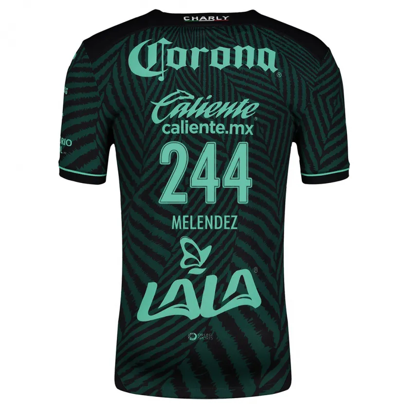 Danxen Homem Camisola Carlos Meléndez #244 Preto Verde Alternativa 2024/25 Camisa