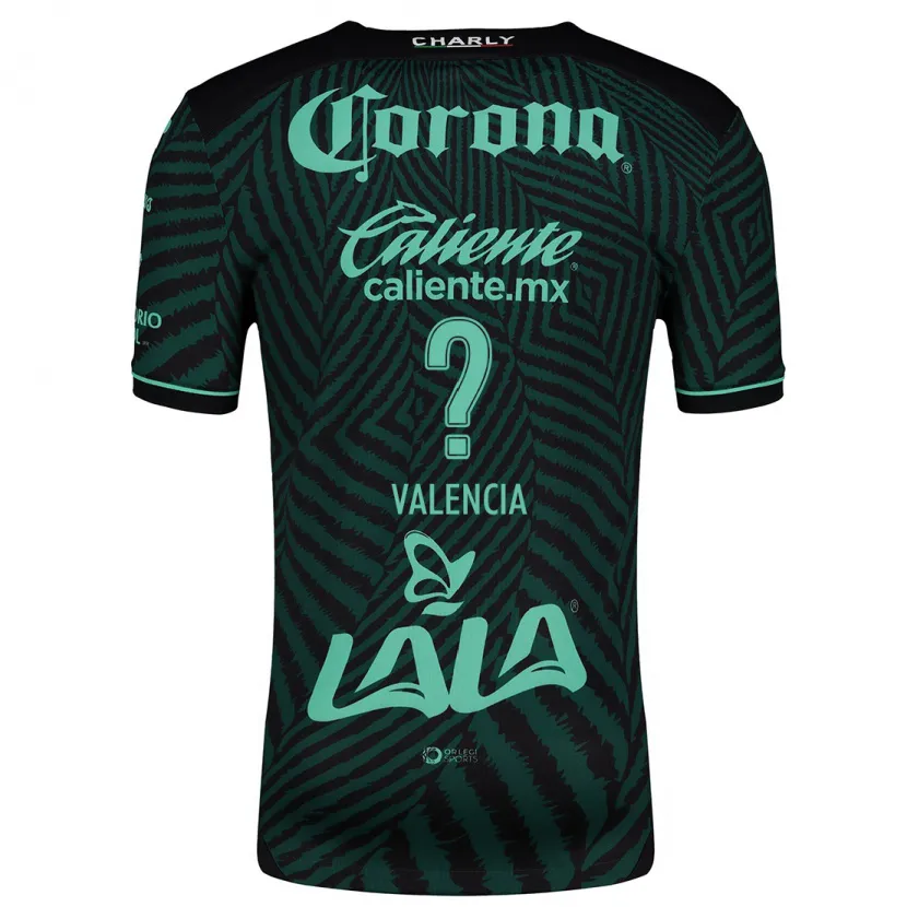 Danxen Homem Camisola Álex Valencia #0 Preto Verde Alternativa 2024/25 Camisa