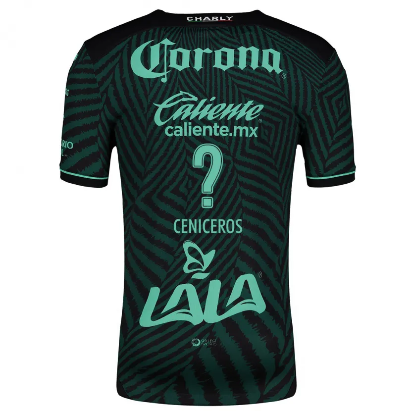 Danxen Homem Camisola Carlos Ceniceros #0 Preto Verde Alternativa 2024/25 Camisa