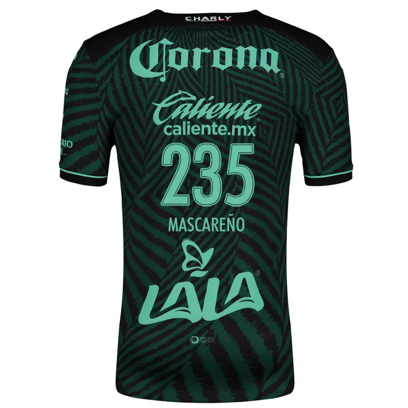 Danxen Homem Camisola Luis Mascareño #235 Preto Verde Alternativa 2024/25 Camisa