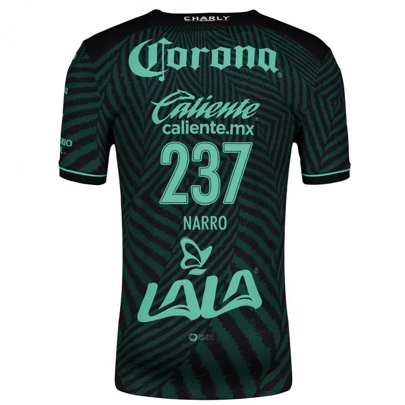 Danxen Homem Camisola Ernesto Narro #237 Preto Verde Alternativa 2024/25 Camisa