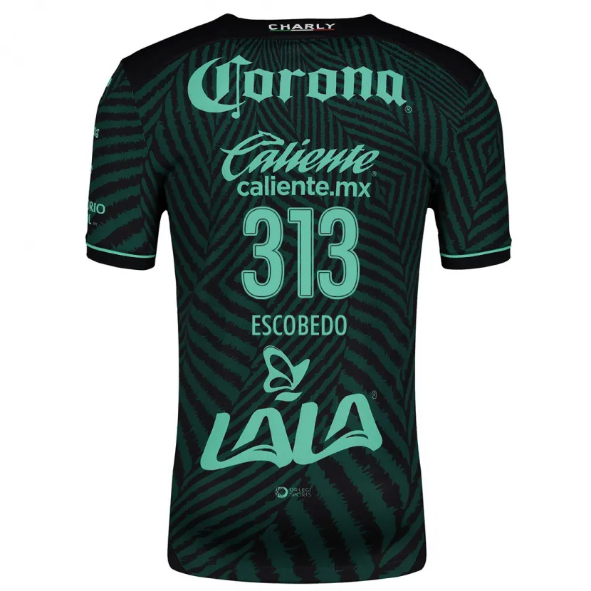 Danxen Homem Camisola Rodrigo Escobedo #313 Preto Verde Alternativa 2024/25 Camisa