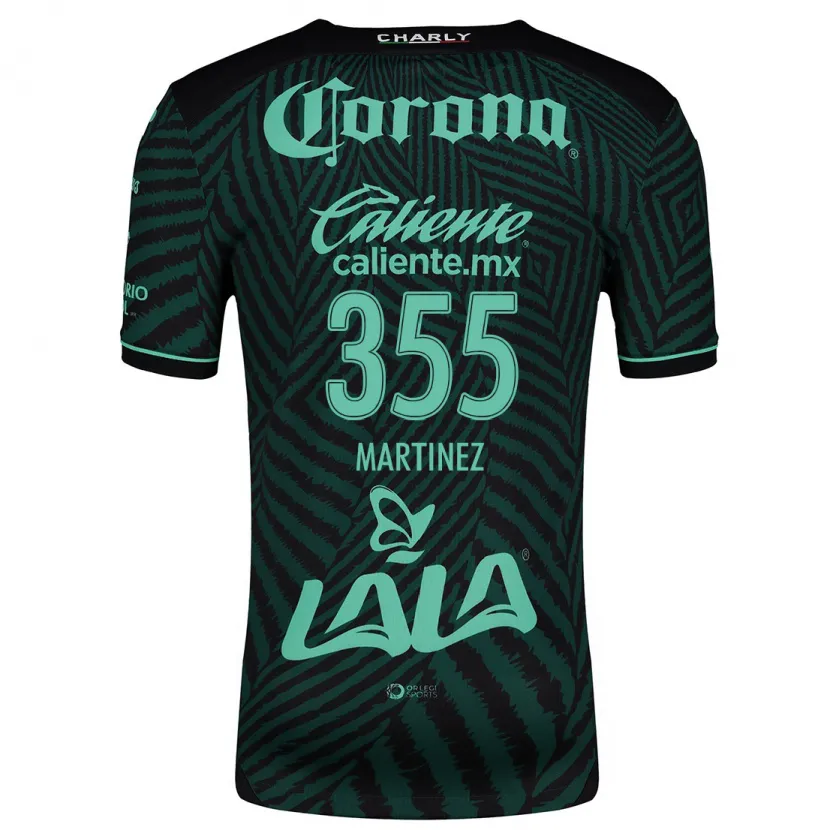 Danxen Homem Camisola Leonardo Martinez #355 Preto Verde Alternativa 2024/25 Camisa