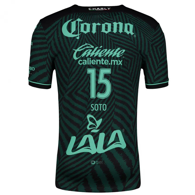 Danxen Homem Camisola Stephanie Soto #15 Preto Verde Alternativa 2024/25 Camisa