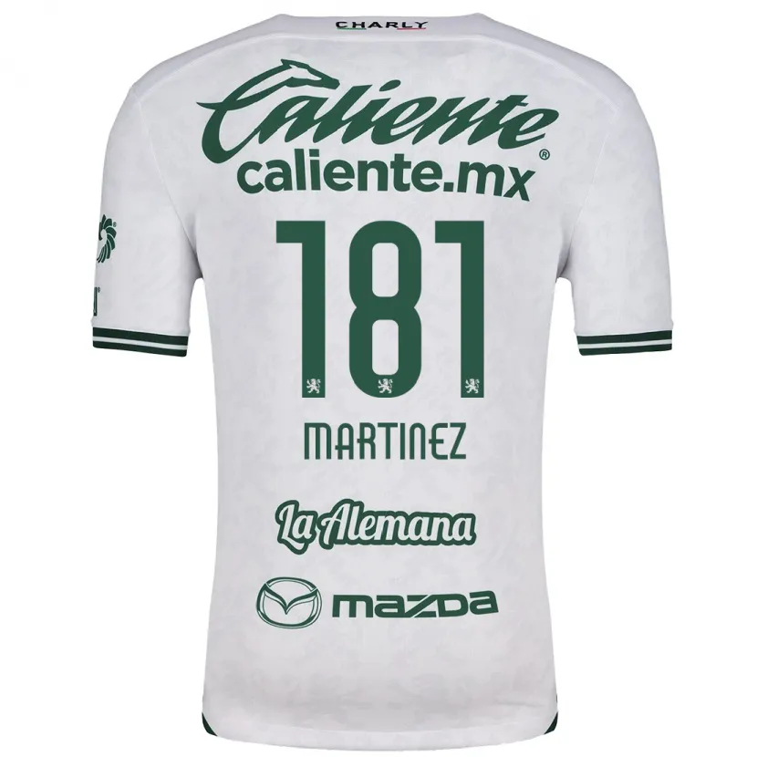 Danxen Homem Camisola Irving Martínez #181 Branco Verde Alternativa 2024/25 Camisa