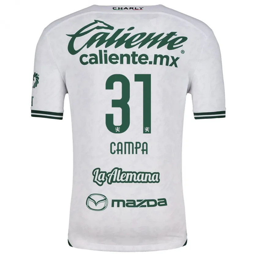 Danxen Homem Camisola Marlyn Campa #31 Branco Verde Alternativa 2024/25 Camisa