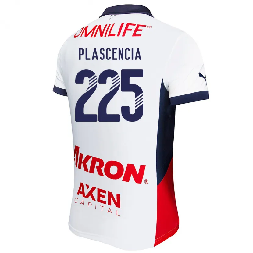 Danxen Homem Camisola Osvaldo Plascencia #225 Branco Vermelho Azul Alternativa 2024/25 Camisa