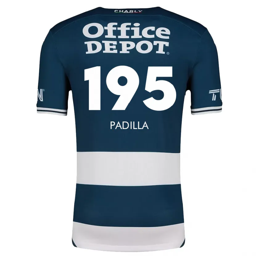 Danxen Mulher Camisola Ángel Padilla #195 Branco Azulado Principal 2024/25 Camisa