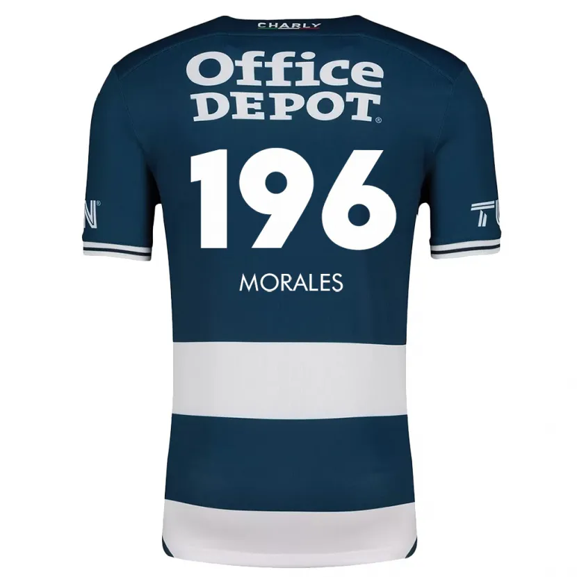 Danxen Mulher Camisola Erik Morales #196 Branco Azulado Principal 2024/25 Camisa