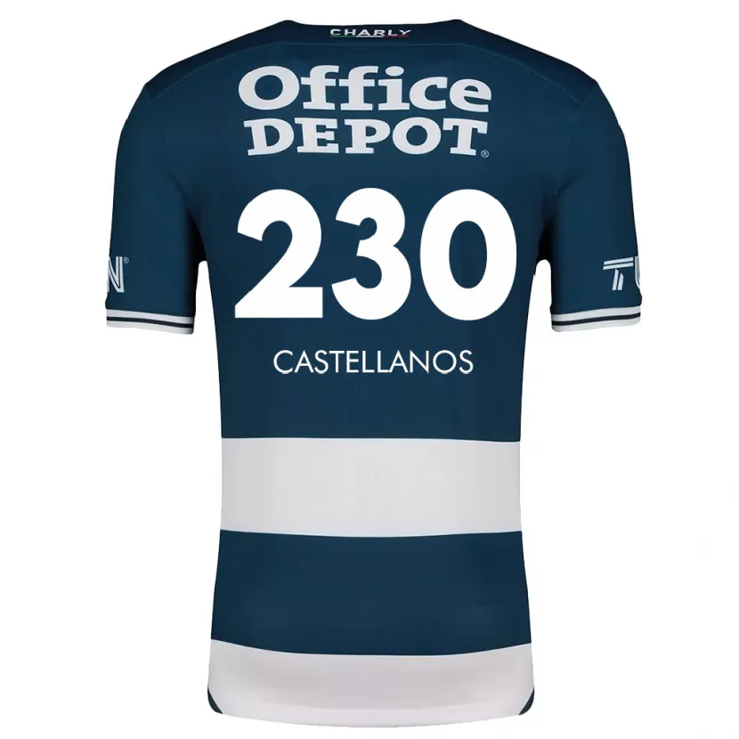 Danxen Mulher Camisola Edson Castellanos #230 Branco Azulado Principal 2024/25 Camisa
