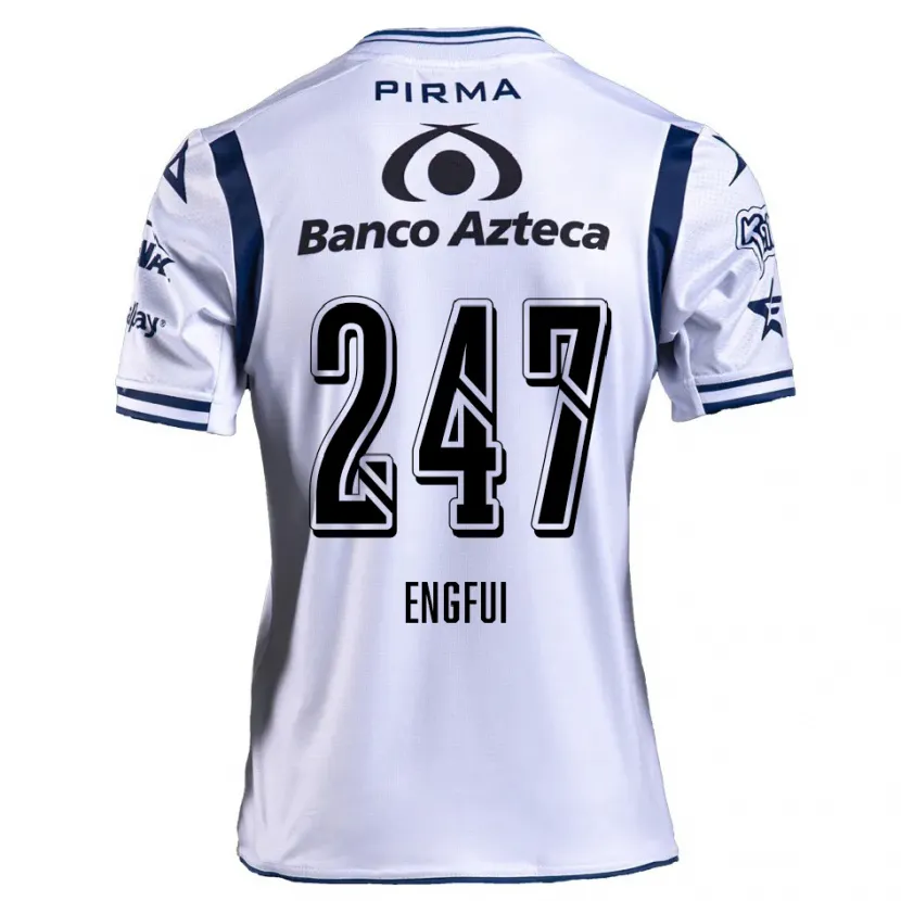 Danxen Mulher Camisola Emilio Engfui #247 Branco Azul Marinho Principal 2024/25 Camisa