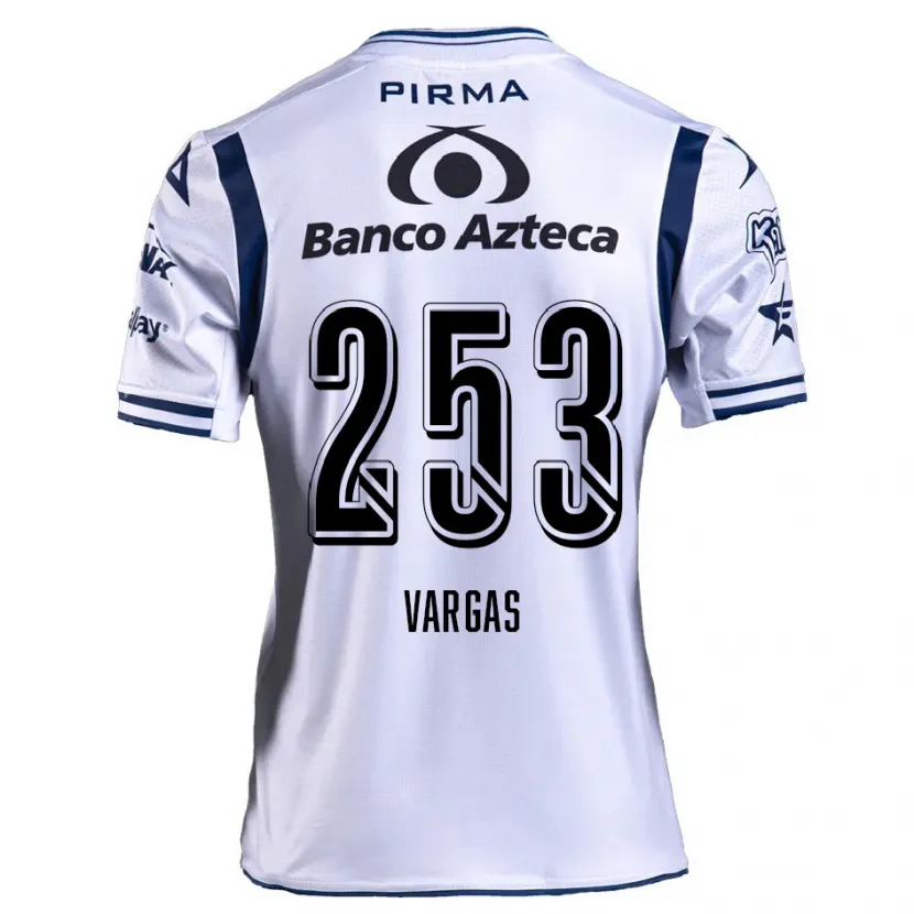 Danxen Mulher Camisola Edwin Vargas #253 Branco Azul Marinho Principal 2024/25 Camisa
