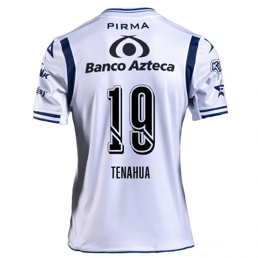 Danxen Mulher Camisola Itzia Tenahua #19 Branco Azul Marinho Principal 2024/25 Camisa