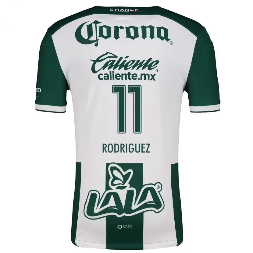 Danxen Mulher Camisola Cynthia Rodríguez #11 Verde Branco Principal 2024/25 Camisa