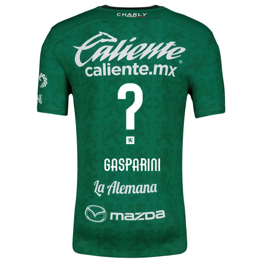 Danxen Mulher Camisola Joaquín Gasparini #0 Verde Branco Principal 2024/25 Camisa