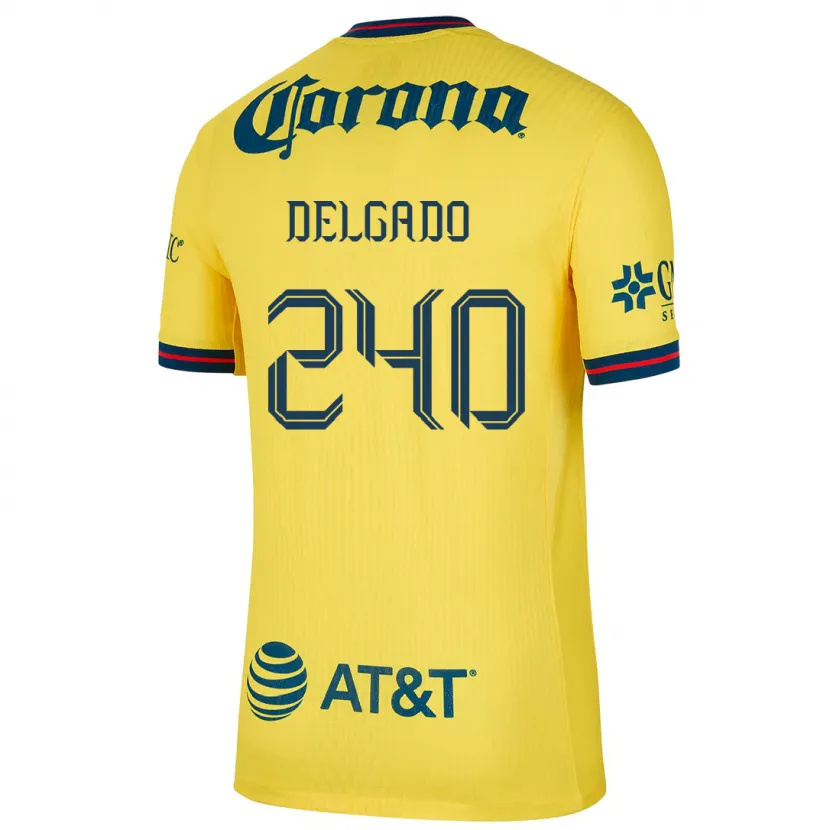 Danxen Mulher Camisola Gael Delgado #240 Amarelo Azul Principal 2024/25 Camisa