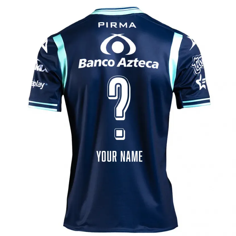 Danxen Mulher Camisola Seu Nome #0 Azul-Marinho Alternativa 2024/25 Camisa