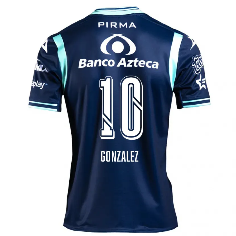 Danxen Mulher Camisola Jair González #10 Azul-Marinho Alternativa 2024/25 Camisa