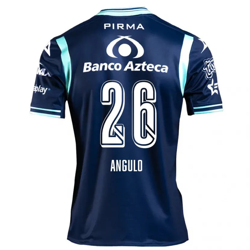Danxen Mulher Camisola Brayan Angulo #26 Azul-Marinho Alternativa 2024/25 Camisa