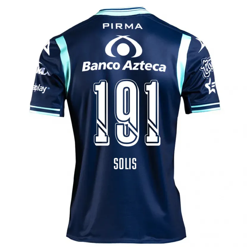 Danxen Mulher Camisola César Solís #191 Azul-Marinho Alternativa 2024/25 Camisa