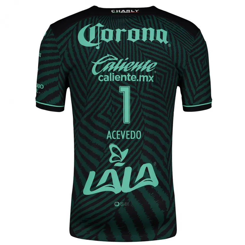 Danxen Mulher Camisola Carlos Acevedo #1 Preto Verde Alternativa 2024/25 Camisa