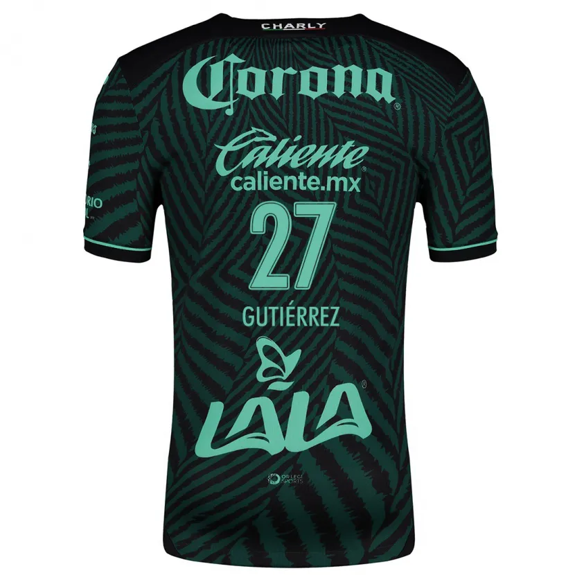 Danxen Mulher Camisola Luis Gutiérrez #27 Preto Verde Alternativa 2024/25 Camisa