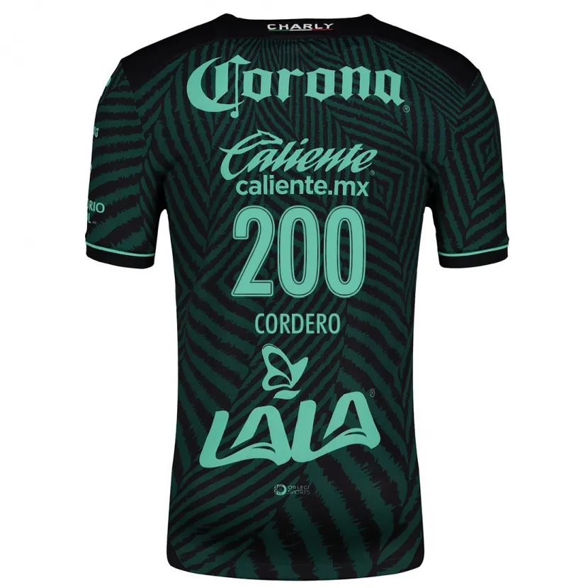 Danxen Mulher Camisola Mario Cordero #200 Preto Verde Alternativa 2024/25 Camisa