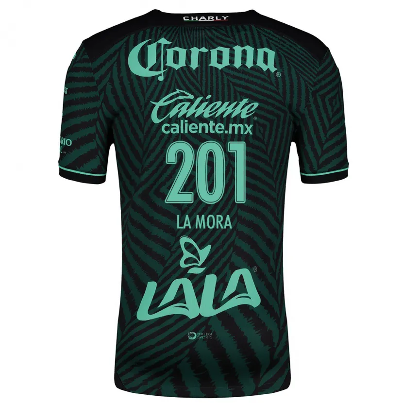 Danxen Mulher Camisola Luis De La Mora #201 Preto Verde Alternativa 2024/25 Camisa