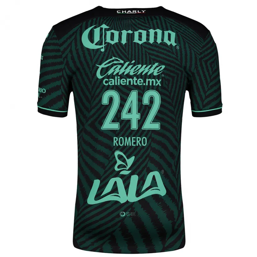 Danxen Mulher Camisola Ángel Romero #242 Preto Verde Alternativa 2024/25 Camisa