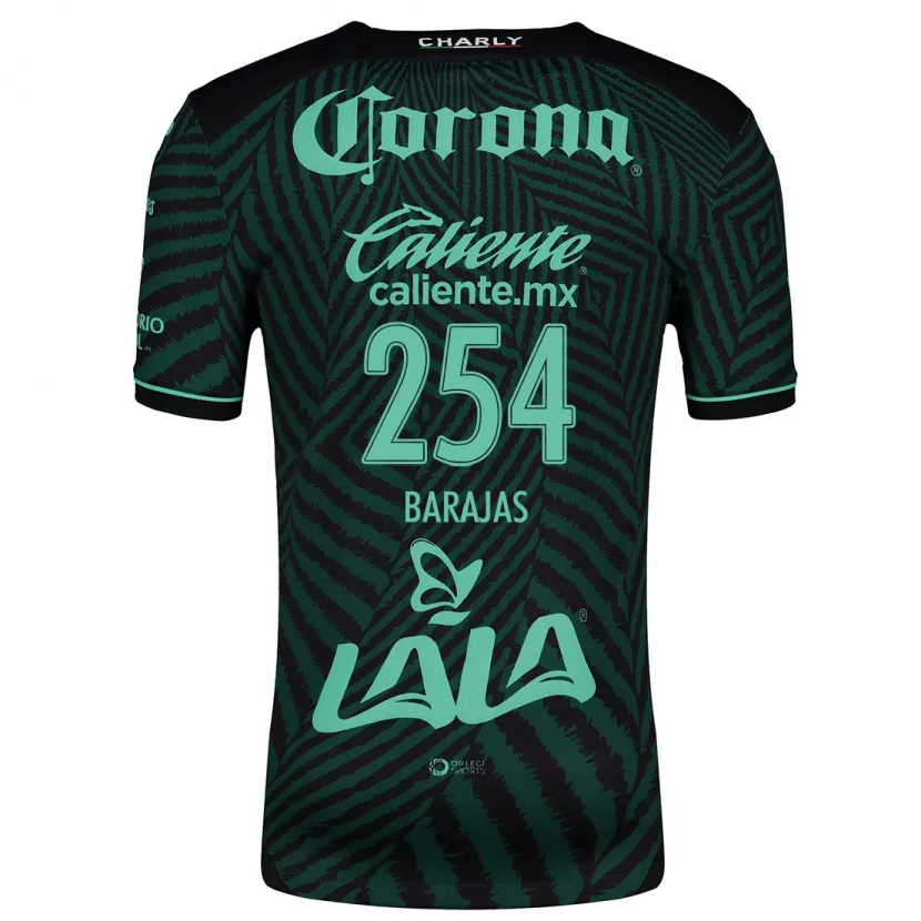 Danxen Mulher Camisola Sergio Barajas #254 Preto Verde Alternativa 2024/25 Camisa
