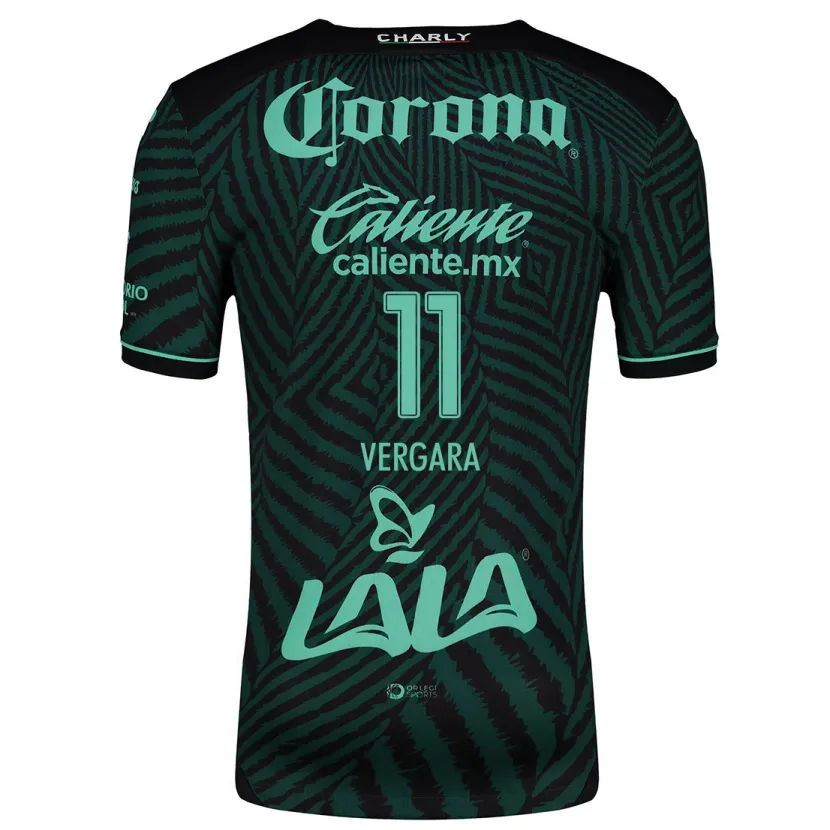 Danxen Mulher Camisola Duván Vergara #11 Preto Verde Alternativa 2024/25 Camisa