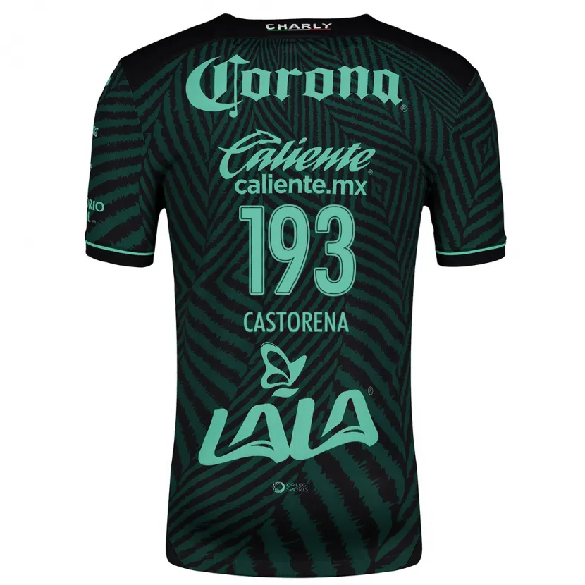 Danxen Mulher Camisola Damián Castorena #193 Preto Verde Alternativa 2024/25 Camisa