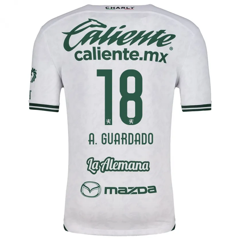 Danxen Mulher Camisola Andrés Guardado #18 Branco Verde Alternativa 2024/25 Camisa