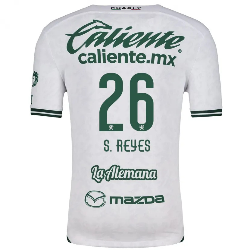 Danxen Mulher Camisola Salvador Reyes #26 Branco Verde Alternativa 2024/25 Camisa