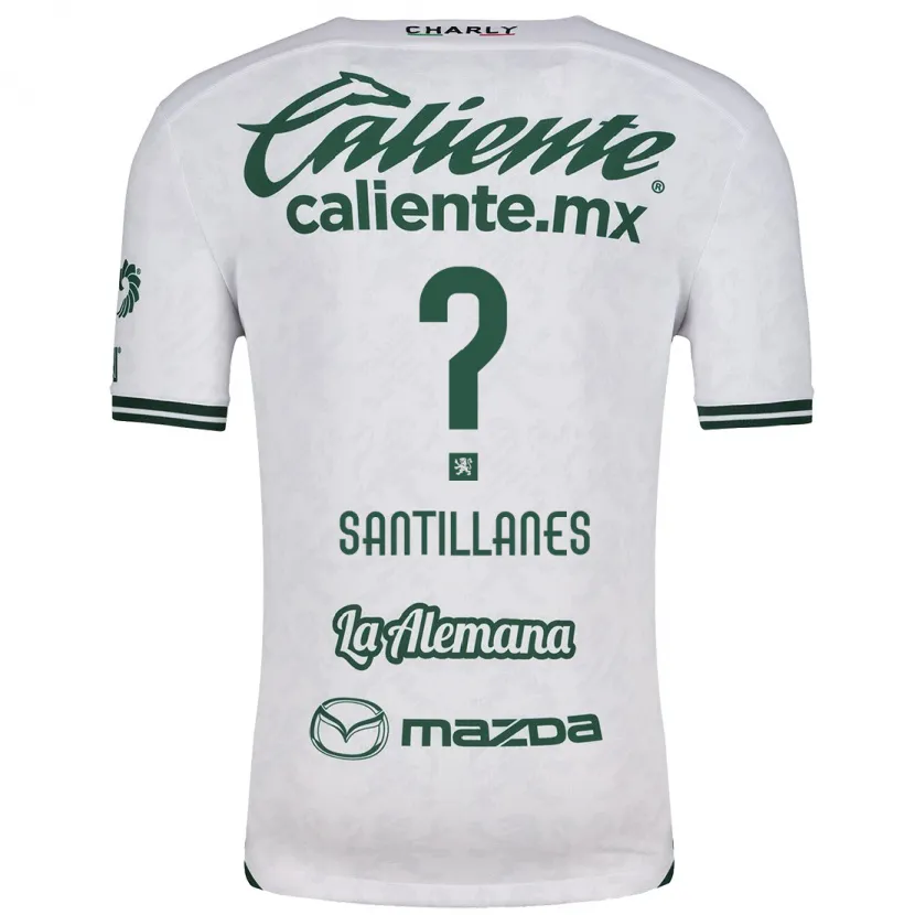 Danxen Mulher Camisola Antonio Santillanes #0 Branco Verde Alternativa 2024/25 Camisa