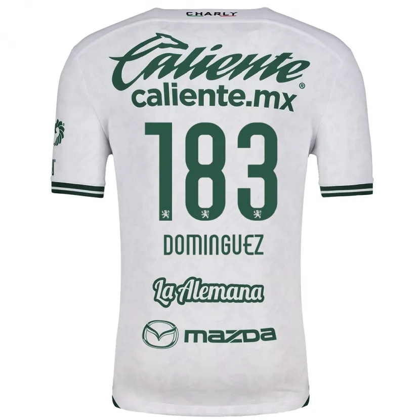 Danxen Mulher Camisola Jesús Domínguez #183 Branco Verde Alternativa 2024/25 Camisa