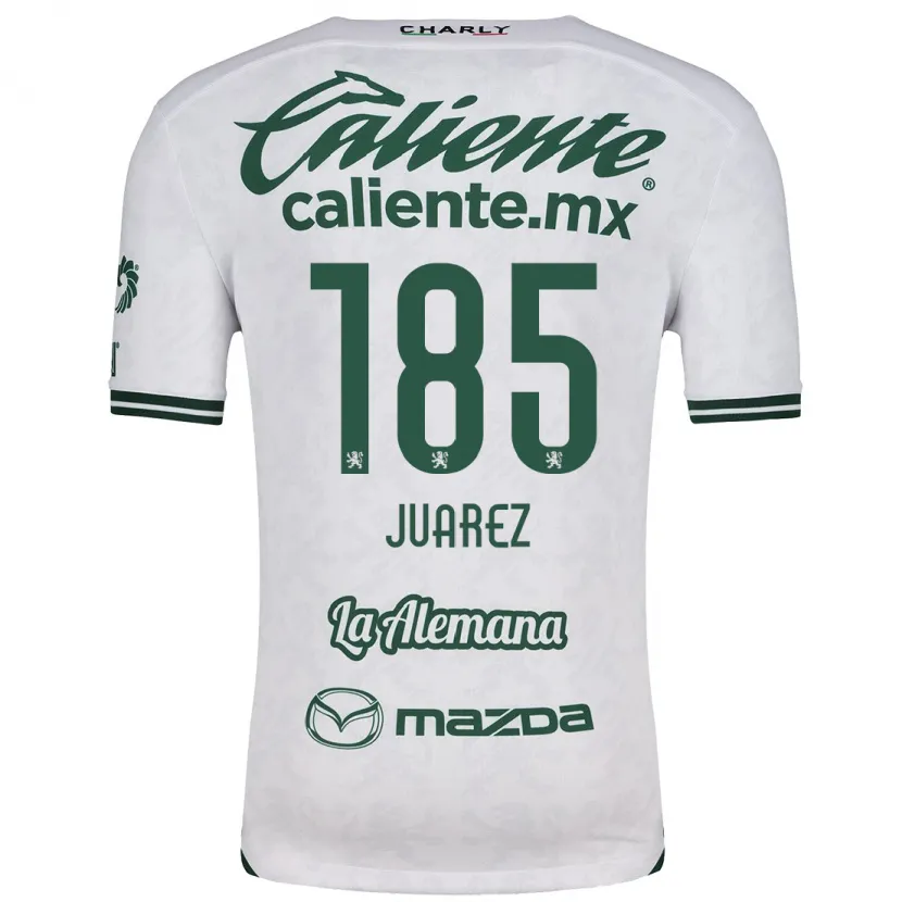 Danxen Mulher Camisola Moisés Juárez #185 Branco Verde Alternativa 2024/25 Camisa