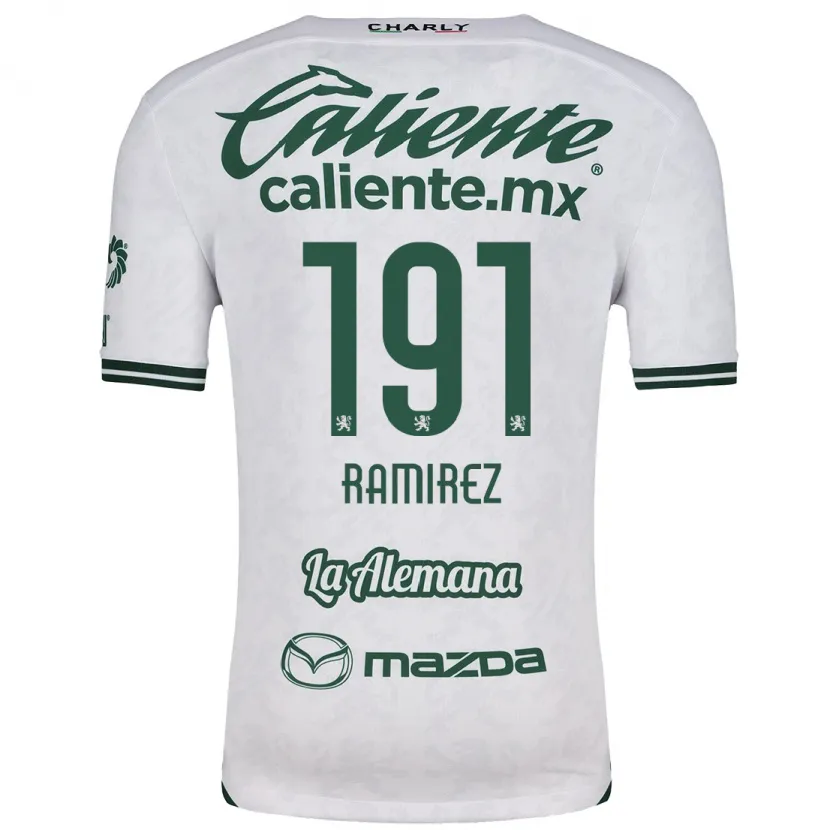 Danxen Mulher Camisola Ian Ramírez #191 Branco Verde Alternativa 2024/25 Camisa