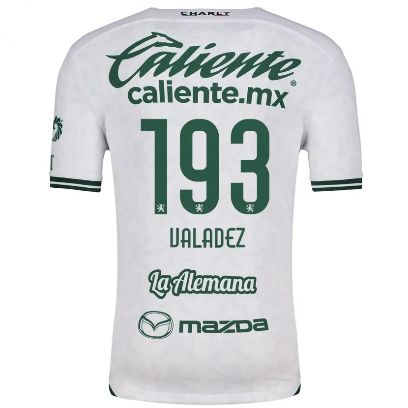 Danxen Mulher Camisola Luis Valadez #193 Branco Verde Alternativa 2024/25 Camisa