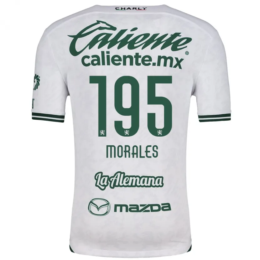 Danxen Mulher Camisola Daniel Morales #195 Branco Verde Alternativa 2024/25 Camisa
