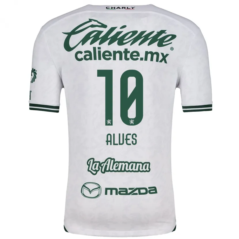 Danxen Mulher Camisola Maria Alves #10 Branco Verde Alternativa 2024/25 Camisa