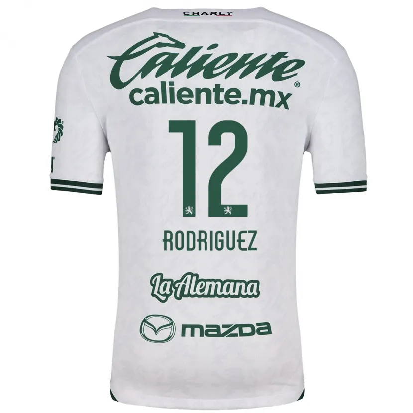 Danxen Mulher Camisola Lixy Rodríguez #12 Branco Verde Alternativa 2024/25 Camisa