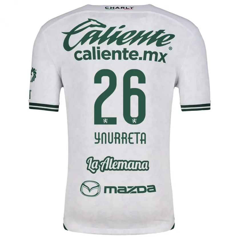 Danxen Mulher Camisola Alexandra Hernández Ynurreta #26 Branco Verde Alternativa 2024/25 Camisa