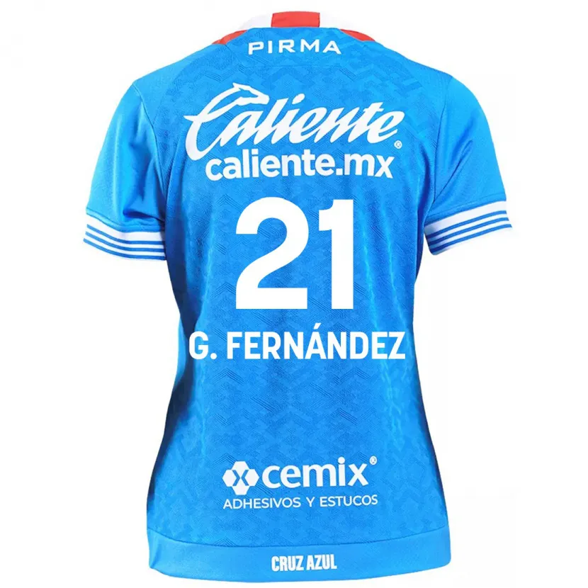 Danxen Criança Camisola Gabriel Fernández #21 Céu Azul Principal 2024/25 Camisa