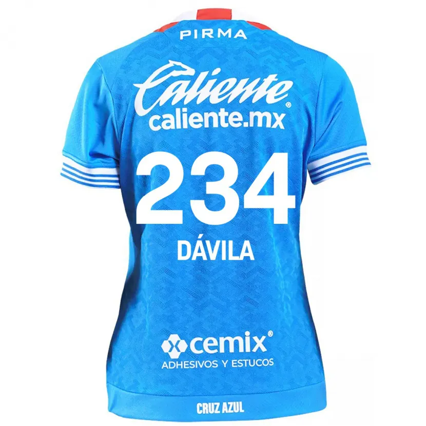 Danxen Criança Camisola Emilio Dávila #234 Céu Azul Principal 2024/25 Camisa