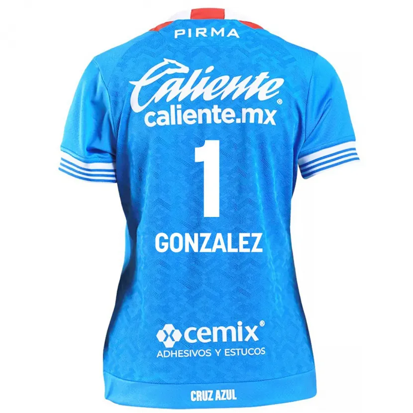 Danxen Criança Camisola Itzayana Gonzalez #1 Céu Azul Principal 2024/25 Camisa