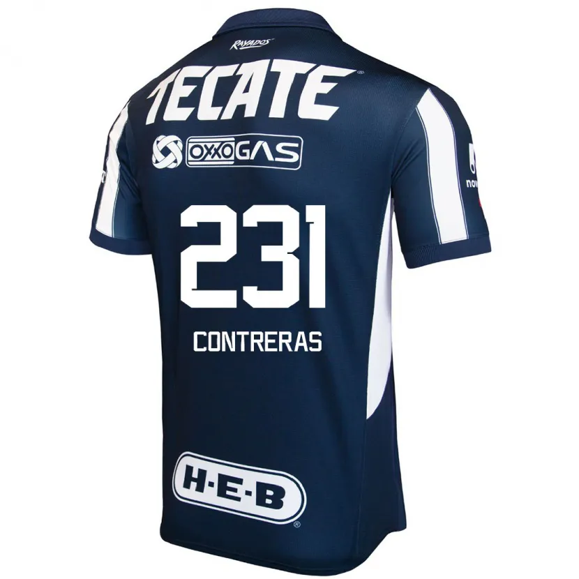 Danxen Criança Camisola Óscar Contreras #231 Azul Vermelho Branco Principal 2024/25 Camisa