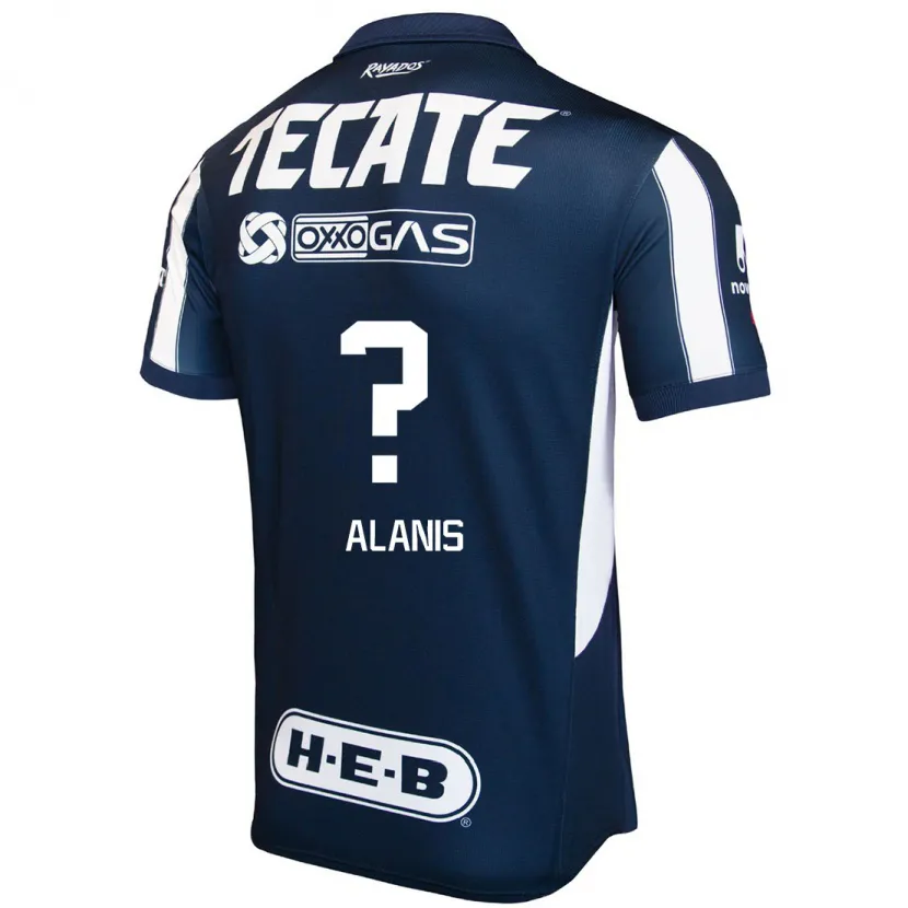 Danxen Criança Camisola Brian Alanís #0 Azul Vermelho Branco Principal 2024/25 Camisa